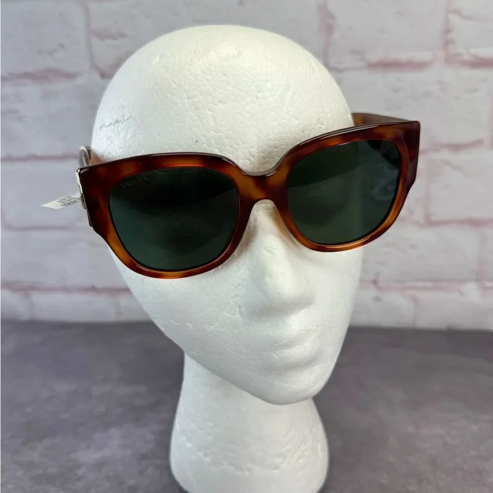 Gucci Sunglasses GG0142SA 002 Women S Havana Gucci Eyewear - Picture 4 of 11